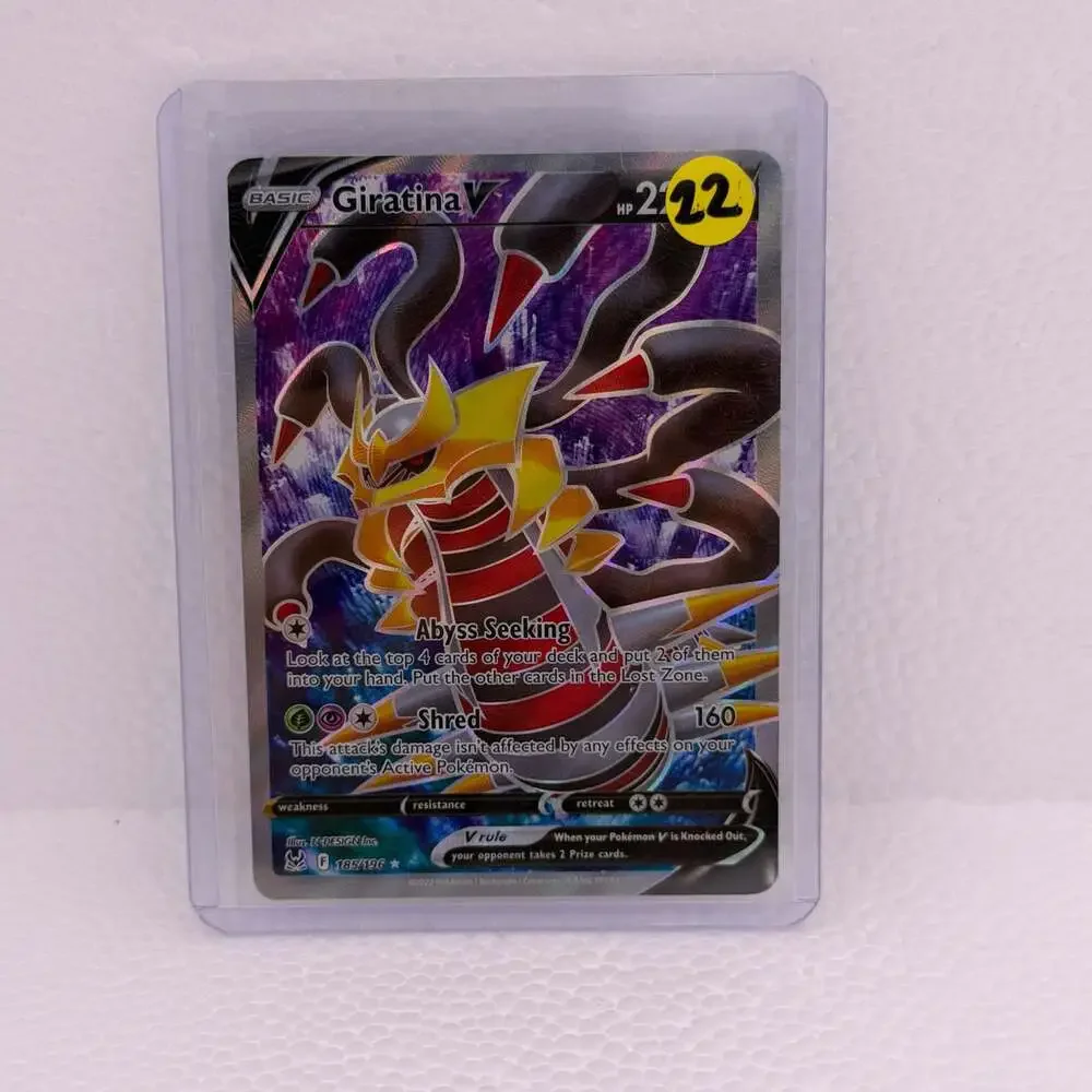 2022 Pokemon Sword & Shield Lost Origin Giratina V Full Art 185/196 Ultra Rare